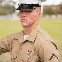 Pfc. Stephen Clulow III, honor graduate for Platoon