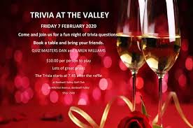 Instantly play online for free, no downloading needed! Trivia At The Valley 1 February 2020 Bardwell Valley Golf Club
