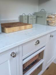 Dulux Heritage Chiltern White With White Marble Quartz Worktops In Frame Kitchen Cupboards With Stainles White Marble Kitchen Kitchen Wall Tiles Kitchen Colors