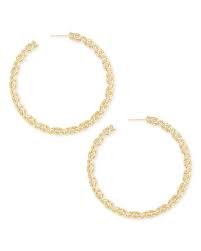 The hollow and amazingly lightweight avi hoop earrings. Maggie Hoop Earrings In Gold Filigree Kendra Scott
