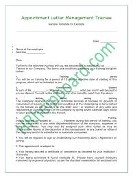 Format, for teacher, for engineer, for accountant, how do i write an appointment letter? Appointment Letter Management Trainee Contractual Term Government Information