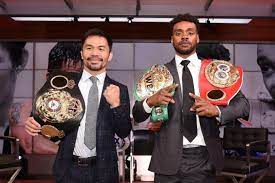 Errol spence was set to defend his pair of welterweight titles against the legendary manny pacquiao in the main event of a fox ppv on aug. Manny Pacquiao Vs Errol Spence Jr Am 22 August Live Aus Las Vegas Auf Fighting De