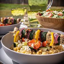 Greek Skewers Citrus Rice Farm Fresh Recipes Cilantro Nutrition Stuffed Peppers