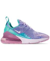 Nike Air Max 270 Black Purple And Blue Nike Girls Air Max 270 Unicorn Casual Sneakers From Finish Line Blue 4 5 Nike Air Max For Women Air Max 270 Bling Nike Shoes