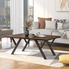 Maybe you would like to learn more about one of these? Gracie Oaks Rustic Coffee Table Wood Top And Metal Legs Table For Living Room 43 Wayfair