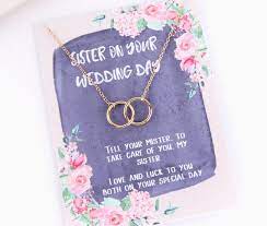 The present comes printed with an endearing poem and you can customize the font color and lace for a personal touch. Sister Wedding Day Gift Sisters Wedding Gift For Sister Etsy