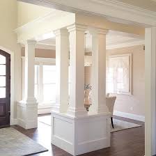 Custom Columns And Trims Add A Sense Of Separation To This Dining Room Interior Columns Dining Room Remodel Home Remodeling