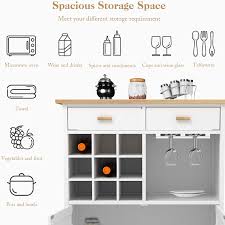 Check spelling or type a new query. Kitchen Utility Island Cart W Wood Top Rolling Trolley On Wheels With Storage Drawer Wine Racks And Cabinet White Dataglove Com