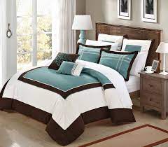 Teal Turquoise And Brown Bedding Bedroom Decor Ideas Bedroom Turquoise Brown Bedroom Bedroom Green