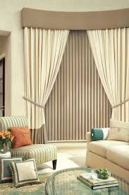 Vertical blinds and shades are available in a wide range of colors. Hunter Douglas Design Styles Drapery Street Curtains With Blinds Curtains And Blinds Together Living Room Blinds