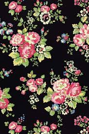 Pink Floral Bouquets On A Black Background Vintage Flowers Wallpaper Flower Wallpaper Floral Wallpaper