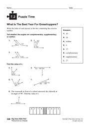 Printable math puzzle sheets for 3rd graders. Big Ideas Math Red Answer Key Puzzle Time
