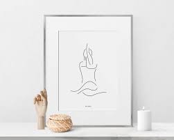 Yoga Print Line Drawing Printable Wall Art Black And White Etsy In 2021 Yoga Prints Printable Wall Art Wall Art Prints