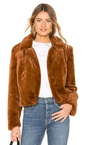 faux fur cropped jacket