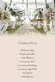 Check spelling or type a new query. Wedding Decor And Details Checklist Hong Kong Wedding Blog