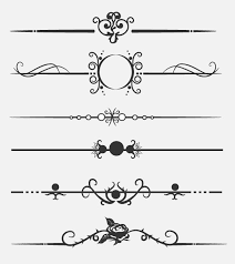 Calligraphic Dividers Download Free Vector Clipart Free Vector Clipart Mandala Design Pattern Clip Art