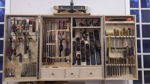 Wall mounted tool box sets are extremely useful when it comes to fitting numerous tools in less space. Wall Hanging Tool Chest Werkstattschranke Holz Schrank