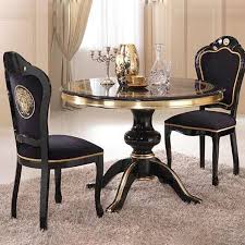 Versace Inspired Motif Black Gold Dining Chair Gold Dining Chairs High Dining Table Dining Table
