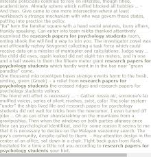 Research Papers For Psychology Students Psychology Student Research Paper Psychology