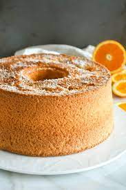 Beautiful Orange Chiffon Cake Fresh Zesty Citrus Flavour Recipe Orange Chiffon Cake Orange Cake Recipe Chiffon Cake