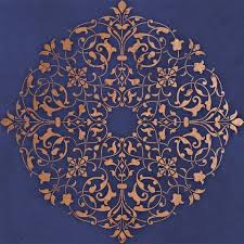 Arabesque Ceiling Medallion Stencil Ceiling Medallions Mandala Stencils Stencils Wall