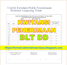 0 ratings0% found this document useful (0 votes). Contoh Format Kwitansi Penerimaan Blt Dana Desa 2021 Format Administrasi Desa