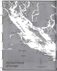 Northern Strait Of Georgia Map Strait Of Georgia Bc Mappery