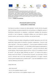 3.planificarea activităţilor comisiei pe perioada anului şcolar care se derulează. Procedura Serviciilor De Consiliere Si Orientare