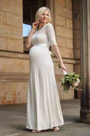 Für jeden typ und geschmack. Long Maternity Wedding Dress With Back Cut Out Long Maternity Wedding Dresses Maternity Bridal Wear Mamarella