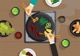 A la marinera, cooked with white wine, onions, and tomatoes. Food Learn Korean With Fun Colorful Infographics