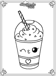 Dibujos De Comida Kawaii Para Colorear