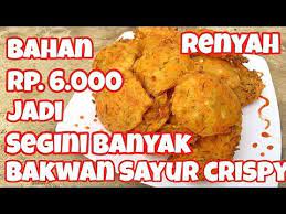 Gorengan Bakwan Sayur Renyah Tahan Lama Adonan Gorengan Renyah Krispi Tahan Lama Tidak Berminyak Youtube Di 2021 Adonan Makanan Sayuran