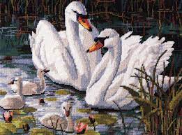 Serenity lake scene free counted cross stitch patterns. Kooler Design Studio Swan Lake Cross Stitch Pattern 123stitch