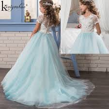 Princess Girls Dress Elegant Formal Party Kids Dresses For Girls Wedding Dress Vestiges 5 6 7 8 9 10 11 12 14 Years Wedding Dresses For Girls Girls Formal Dresses Wedding Dresses For Kids