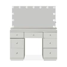Its large, square design makes it the perfect centrepiece for your seating area. Hollywood White Dressing Table Mirror Set Rite Price Furniture