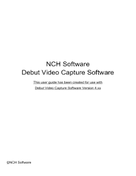 Wavepad máster es nch software. Nch Software Debut Video Capture Software Manualzz
