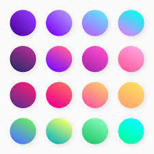 You can browse gradients by color, copy their hexadecimal or css codes, and even download a.jpg version of each one. Trendy Colorful Gradient Swatches Vector Gradient Color Design Color Design Inspiration Color Palette Design