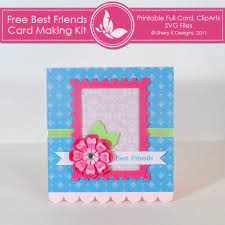 Search for card maker free. Free Best Friends Card Making Kit Shery K Designs