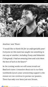 Just because you don't use what's offered doesn't. Goodbye Anathan Pham Dota Amino
