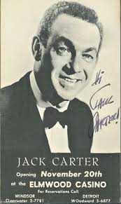 Comedian JACK CARTER Vintage Signed Show Promotion