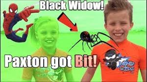 Briars claws like a cat crooked as a snakes hiss patch together your guesses you wont guess this. Paxton Got Bit By A Black Widow He Is Spiderman Youtube