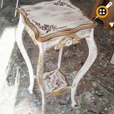 Ahsap Boyama Sehpa Modelleri Ahsap Sehpa Boyama Nasil Yapilir Boyanmis Mobilya Mobilya Antik Tasarim Dekor