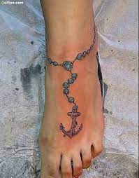 They are of great interest both in men and women, but in recent years the dominant carriers of these tattoos started to be girls and women. Awesome Chain Anchor Tattoo Design On Girl Foot Segerios Com