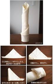 テーブルナプキン折り方タワー ナプキン ナプキン 折り方 飾る