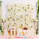 Amazon.com: Flower Wall Panel Floral Backdrop - 2 Pcs White Flower ...