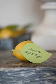 Subscribe to download the blue place card template for free! Lemon Place Card Place Cards Place Card Holders Positano Wedding