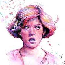 charcoal and watercolor