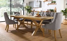 Chatsworth white extending dining table with 4 regent light grey fabric chairs. Grey Dining Table With Blue Chairs Novocom Top