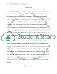Basically, these papers include a critical evaluation of the basically, these papers lead to a careful analysis of a variety of works like: Critique Writing On Quantitative Research Essay Example Topics And Well Written Essays 2250 Words
