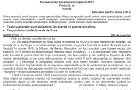 Modelele de subiecte pentru bac 2018 au fost elaborate de centrul naţional de evaluare şi examinare, instituţie din subordinea ministerului educaţiei specializată în evaluare educaţională, având ca atribuţii, printre altele. Simulare Bac 16 Martie 2017 Istorie Subiecte Bareme Clasa A 11 A Clasa A 12 A Jitaruionelblog Pregatire Bac Si Evaluarea Nationala 2021 La Matematica Si Alte Materii Materiale Lectii